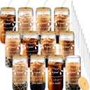 12 Set Employee Appreciation Gifts, Inspirational Thank You Gifts for Women Best Friends, Teacher, Nurse, Boss, Staff - Farewell Gifts for Coworkers, 20oz Glass Cups w/ Lids Straws (May You)