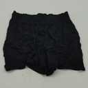 Hody Lovy Linen Beach Vacation Shorts for Women Dressy Casual Summer Outfits High Waisted Lounge Comfy Wide Leg Loose (Medium, Black)