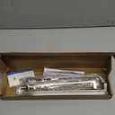 Ravinte 5 Pack 10 Inch Solid Square Cabinet Pulls - Brushed Nickel Handles for Kitchen Cabinets & Drawers (10" Hole Center)