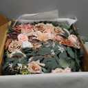 12ft Wedding Arch Flowers, Artificial Dusty Rose Flower Garland, Extra Long Arch Floral Garland for Backdrop Table Decor Ceremony Spring Fall Wedding Party Centerpieces, Without Drapes