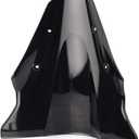 Mallofusa Motorcycle Windshield Windscreen Screen Double Bubble ABS Compatible for Kawasaki Ninja 650 ER-6F ER650F 2012-2016 Black