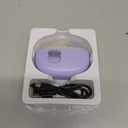 Electric Nail Clipper, 2 in 1 Electric Nail Clippers for Seniors and Adults, Baby Automatic Nail Clipper with Polishing, Light & Storage, Smart Nail Clipper 2-Speed for Fingernail (Purple)