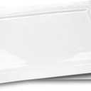 Melamine Serving Tray - 2 Piece 15.875" x 10.875" 100% Melamine Rectangular Platter,White Color | Shatter-Proof and Chip-Resistant Dishwasher Safe and BPA free