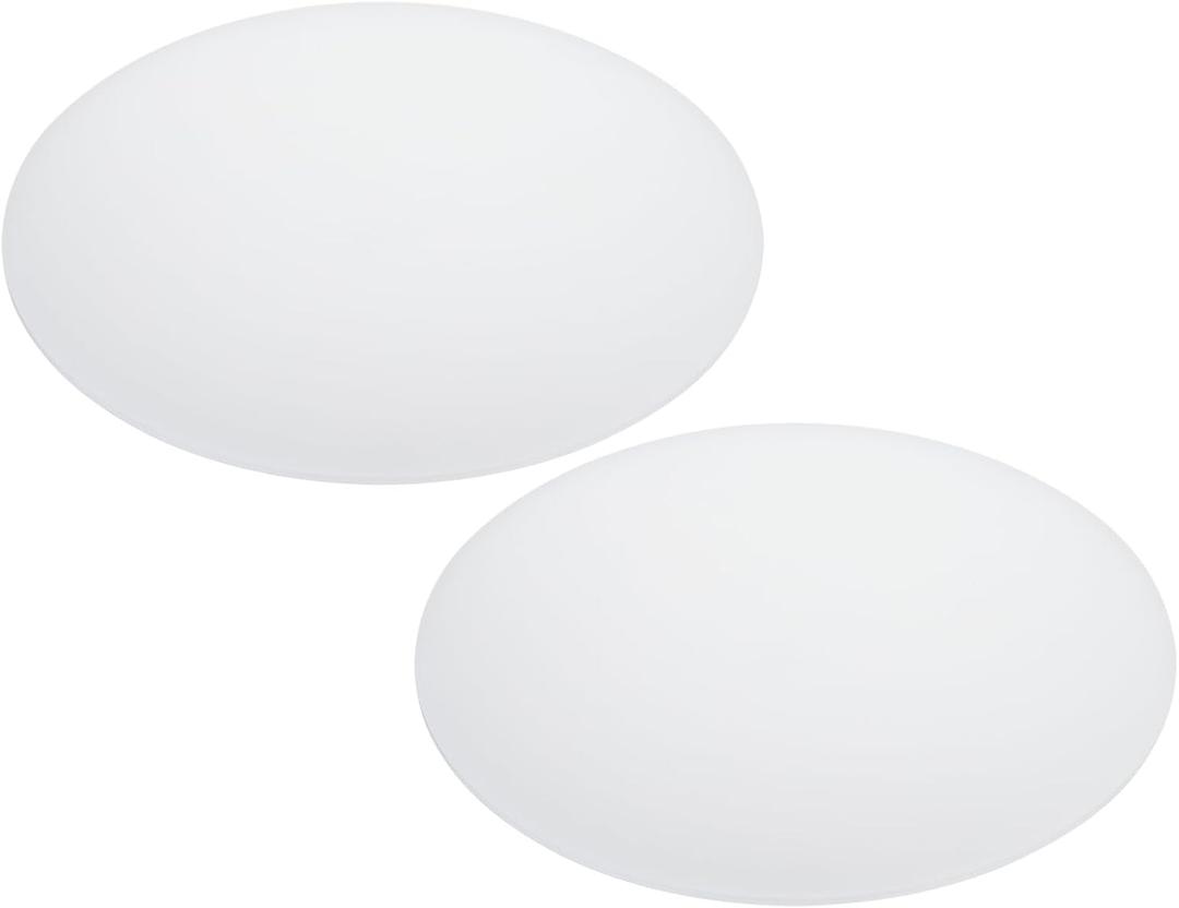 PATIKIL 11.5" Diameter Lampshade Diffuser, 2 Pcs 2.7mm Thick Round Diffuser Sheet for Drum Lampshades, Pendants Light, DIY Light Shield, Translucent White