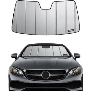 Pigenius Windshield Sun Shade for Mercedes-Benz E-Class Sedan/Wagon 2017-2023 Without OE Dashcam, Custom Front Window Sunshade - Safeguard