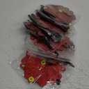 10PCS Red Pinwheels Outdoor Wind Spinners Garden Pinwheel Reflective Pin Wheel Windmills Sparkly Scare Birds Animal Away Spinner Christmas Yards Garden Decor