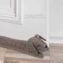 36 Inch Heavy Duty Under Door Draft Stopper, Cute Animals Shape Door & Window Draft Guard to Save Energy, Decorative Weighted Bottom Insulation Stopper Noise Air Wind Dust Blocker, Plaid Dog