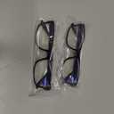 Gaoye +1.0 2-Pack of Reading Glasses - Blue-Light Filter, UV Protection - Readers with Rectangle Frames (Black)