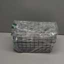 4 Pack Hanging Kitchen Baskets, Adhesive Wire Wall Storage Basket, No Drilling Hanging Fruit Baskets, Cabinet Door Organizer for Kitchen Bathroom Pantry, Upgrade Super-sized Adhesive (4)