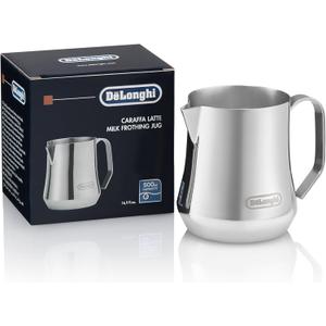 De'Longhi Milk Frothing Pitcher, Stainless Steel, 17 oz - DLSC069