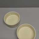 Ceramic Set of 2 Cat Bowls, Food and Water Bowls for Cats, Kitty, 2pcs Cat Dishes, Pet Feeder(5.1inch, 2 x Beige Bowls)