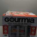 Gourmia French Door Air Fryer  25 Qt Large Capacity Convection Oven, Fryfroce 360, Digital Display with 17 Cooking Presets, Bake, Toast, Roast, Dehydrate, Fits 12 Pizza (Stainless Steel)