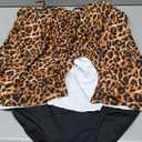 Tempt Me Two Piece Tankini Bathing Suits for Women Halter Bandeau Swim Top with Bottom Flyaway Tummy Control Swimsuit 18W