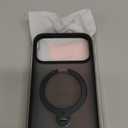 Compatible with iPhone 17 Pro Max Case with Invisible Magnetic O-Ring Stand Military-Grade Translucent Case for iPhone 17 ProMax 6.9" [Compatible with Mag-Safe][Great Grip Feeling], Black