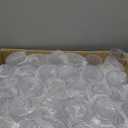 100 Plastic Vintage Drinking Glasses 8.5oz Stemless Retro Embossed Wine Glasses Shatterproof Reusable Cups for Baby Shower Wedding Reception Grand Event Party (Clear)