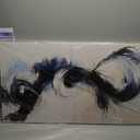 Suconvng Canvas Art Wall Decor Painting Black And White Abstract Wall Art For Living Room Modern 24" X 48"Graffiti Abstract Wall Decor Prints Artwork For Bedroom Home Wall Artwork