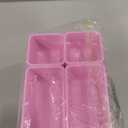 25 PCS Plastic Drawer Organizers Set, 4-Sizes Vanity and Makeup Organizer, Desk and bathroom Drawer Organizer Trays, Organizers and Storage for Makeup, Jewelry, Gadgets, Utensils (Purple)