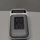 Mini Plug in Heater, Portable Wall Space Heater with Remote, Small Wall Outlet Heating with Adjustable Thermostat and 12H Timer, LED Display for Home Office Bathroom Indoor Use (Snow)