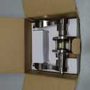 Moquin Wave Design Keyed Entry Door Lever with Lock, Reversible Door Handle for Right/Left Side Front/Entrance Door Lock in Satin Nickel Finish