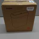 funest Bathroom Small Trash Can with Lid,10L / 2.7 Gallon Slim Garbage Bin Wastebasket with Press Top Lid for Bedroom,Rv,Office,Kitchen,Craft Room, White 