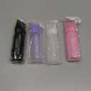 ELANE 4 Pack Root Comb Applicator Bottle,Hair Oiling applicator,Oil Comb Applicator,Hair Bottle Applicator for Hair Dye Shampoos Hair Salons. (Black+white+purple+pink)