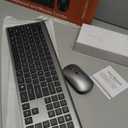 Wireless Keyboard and Mouse Combo, Full Size Keyboard and Mouse, Long Battery Life, Optical Mouse, 2.4G LagFree Cordless Mice Keyboard Set Ultra Slim Design for Computer, Laptop, PC, Mac, Windows