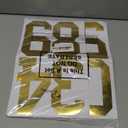 TaoBary 8 Sheets Mailbox Numbers Stickers Waterproof Vinyl Number Stickers Self Adhesive 0-9 Vinyl Decals for Car/Home/Residence(6 Inch,Gold)