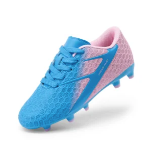 DREAM PAIRS Boys Girls Soccer Cleats Kids Firm Ground Football Cleats Toddler Youth Athletic Outdoor Arch Support Training Shoes 2 