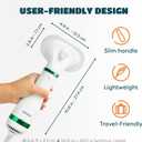 KUUBIA Pet Hair Dryer for Small-Sized Dogs and Cats | 2-in-1 Dog Hair Dryer with Self Cleaning Slicker Brush | Dog Blow Dryer | 300 Watts, Overheat Protection, Portable, Adjustable Temperature
