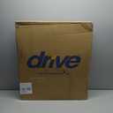 Drive Medical 11148-1 Folding Steel Bedside Commode Chair, Portable Toilet, Supports Individuals Weighing Up To 350 Lbs, with 7.5 Qt. Bucket and 13.5 Inch Seat, Grey