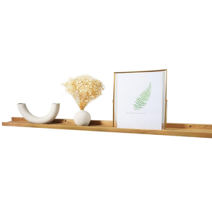 48x4-Inch Natural Oak Wood Long Floating Shelf for Wall Decor
Premium solid oak wood floating shelves for wall, 4" wide. Heavy duty sturdy shelf for bathroom, bedroom, kitchen, office.