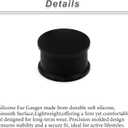 Yaalozei 8G-25mm Soft Ear Gauges Solid Silicone Ear Plugs Double Flared Flesh Stretchers Expander Hide Plugs for Ear Retainer Piercing Jewelry for Women Men Black White Flesh shin Tone 13 Pairs