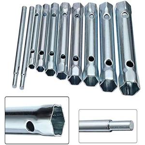 10Pcs Dual-Ended Wrench Socket Plumber Back Nut Tap Spark Plug Spanner Set Extended Spark Plug Wrench 6-22mm