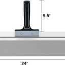 ROLLINGDOG 24 Inch Taping Knife - Drywall Taping Knife,Threaded End Can be Attached to Extension Pole,Stainless Steel Blade,Ideal for Skimming and Smoothing Walls and Ceilings