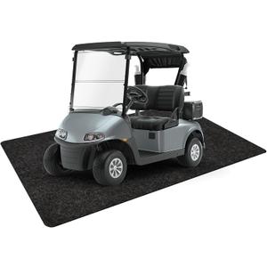 Golf Cart Parking Mat 4.9 ft  9.1 ft Garage Floor Mat Oil Absorbent Waterproof Rubber Backing Layer Floor Protective Pad from Spills, Drips, Splashes and Stains