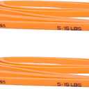 4KOR Fitness 41 Resistance Loop Band - Pair of 2 Orange Resistance Bands (5 to 15 Pounds - 0.25 inches Wide) for Mobility, Yoga, Physical Therapy, Pull Ups, Home or Gym Workouts and More