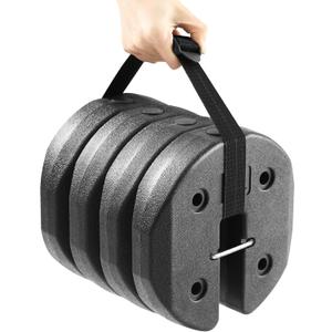 ABCCANOPY Easy Canopy Weights with Lock Design for Wind Resistance, No Sliding, Stably Secure Tents, Canopies, and Umbrellas at Outdoor Events, 4Pack (40LB)