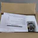 Fiqevs Upgrade Dimmable Floor Lamp, 3 Globe Mid Century Gold Modern Floor Lamps for Living Room with Orb Frosted Glass Shade and 3 LED Bulbs, Standing Tall Lamp for Bedrooms, Office - Antique Brass