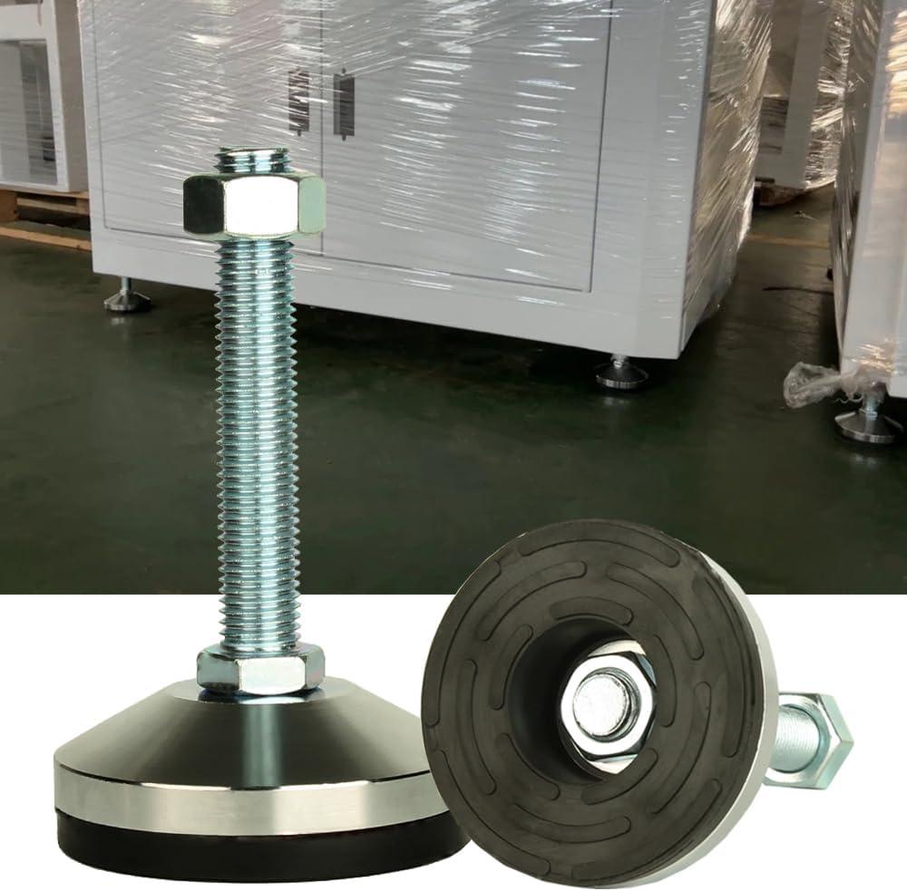 Heavy Duty Leveling Screw Leg,Leg Leveler 3.14" Dia Base,Adjustable Leveling feet M16 Thread, 2600 Lb Capacity,Capacity for Workbench