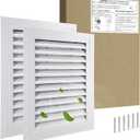 16"*22" Gable Vent,Aluminum Alloy Wall Vent Shed Vents,with Removable Strainer and 180 Degree Opening Angle.Ideal for Attic,Shed,Garage,Play House,Coop.[Inside Dimensions:13.3"w X 19.6"h]-White 2 Pack