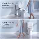 LEIVI Electric Bidet Toilet Seat with Auto Open & Close Lid, Digital LED Display, Heated Seat, Night Light, Bidet with Warm Water and Dryer, Elongated