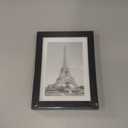 upsimples 5x7 Picture Frame, Display Pictures 4x6 with Mat or 5 x 7 Without, Wall Hanging Photo Frames, Black, 1 Pack