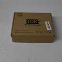 JQK Cabinet Door Hinges Black, 1/2" Partial Overlay Cupboard Door Hinge for Face Frame Cabinets with Door Bumper, Metal 20 Pack, CH300-BK-P20