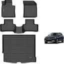 KELCSEECS Floor Mats & Cargo Liner Custom for 2018-2026 Volvo XC60(Fit for T5 T6,Not for Hybrid) All Weather Protection TPE Floor Liners Front& Rear Row Full Set Volvo XC60 Accessories Black