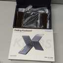 Samsers Full-Size Foldable Bluetooth Keyboard, KF08S Wireless Folding Keyboards with PU Leather Cover, Portable Travel for iPhone iPad Smartphone Tablet Laptop, Android Windows Mac OS, Black