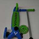 Scooter for Kids Ages 3-5 - Light Up Wheels, Extra Wide Deck, Foot Activated Break, Self Balancing Kids Toys for Boys & Girls (Green)