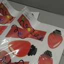 2 x Christmas Bulb Light Window Clings - Winter Car Refrigerator Decorations Stickers for Holiday Xmas Home Kitchen Living Room - Door Window Seasons Decals