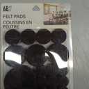 Jacent 68ct Felt Pads Variety Pack Brown