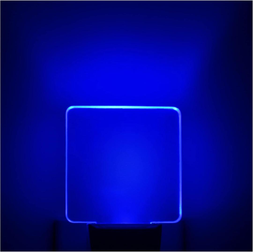 Blue Led Night Light Plug in - 4 Pack Dusk to Dawn Blue Night Light Auto ON Off 0.5W Suitable for Bathroom Hallway Nursery Bedroom Stairs Kitchen Adults Kids Halloween Christmas Decor
