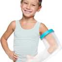 Kids Arm Cast Cover for Shower Bath Teens Waterproof and Watertight Cast Bandage Protector Bag for Broken Surgery Wound Arm, Hands, Wrists,Protector Bag (S-17.5inches)